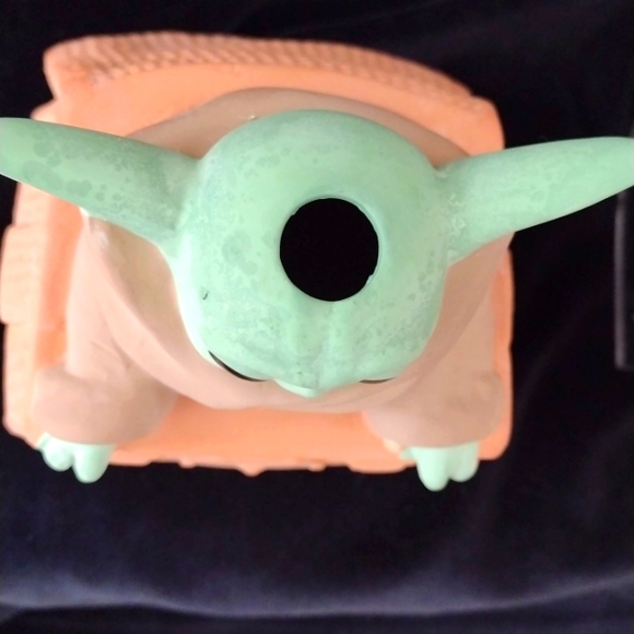 Baby Yoda Clay set of Spaceships Pencil Holders Collectable Star Wars Figures - Picture 9 of 9